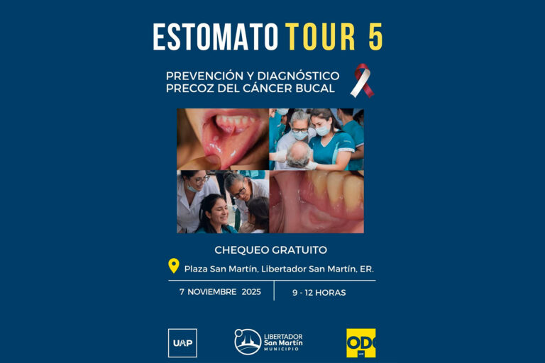 La carrera de Odontología impulsa una jornada de prevención del cáncer bucal en Libertador San Martín