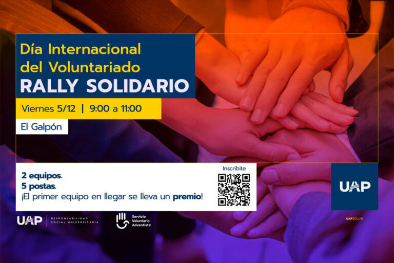 Día Internacional del Voluntariado: Rally solidario en la UAP